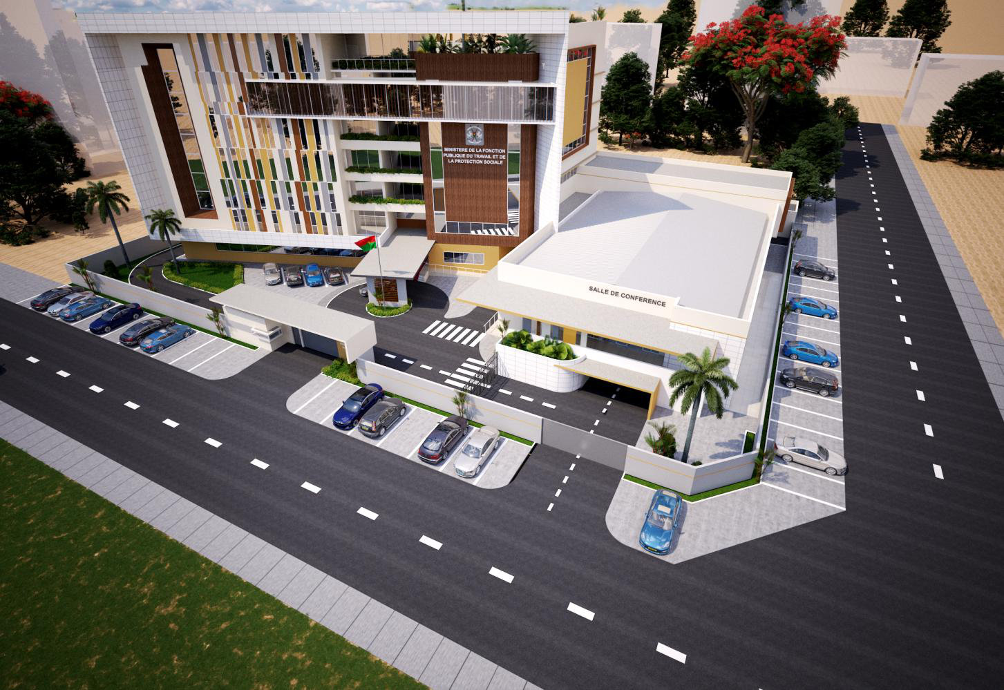 Bâtiment R+7 avec sous-sol